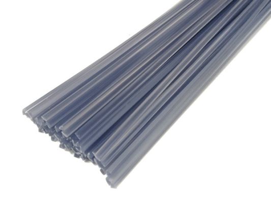 Plastique baguettes de soudure PVC-U rigide 6mm Triangulaire Transparent 1kg barres